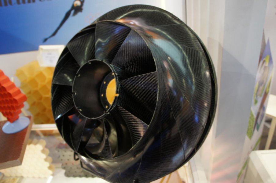 Engine Fan with Carbon-Fiber Cover